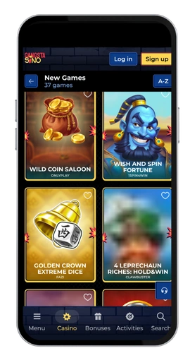 Gangstasino Kaszinó app